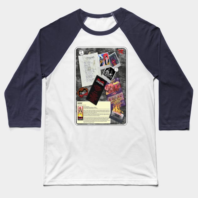 Cold Slither Album Cover Baseball T-Shirt by Toytally Rad Creations